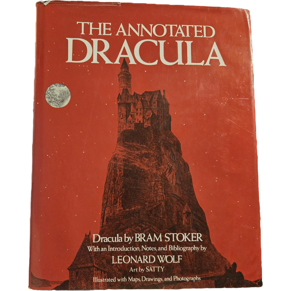​The Annotated Dracula (First Edition, 1975) Gothic Art Satty Horror